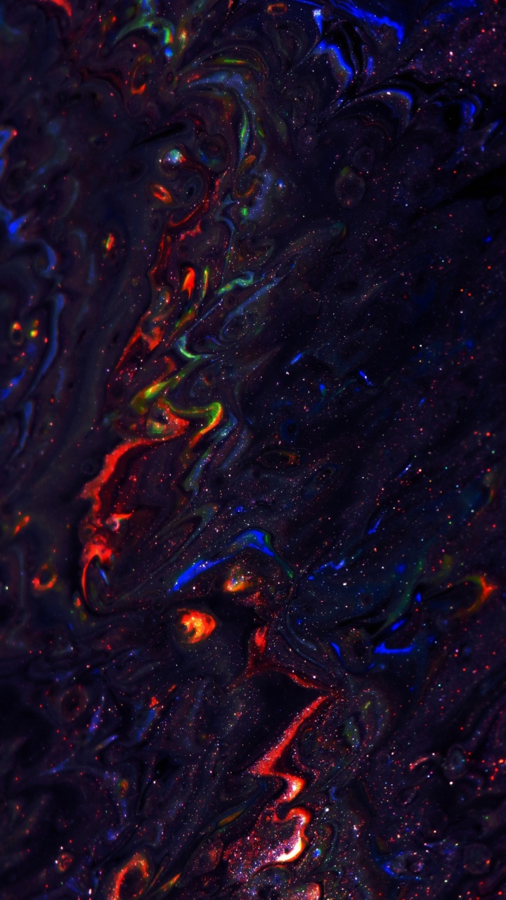 Android, Liquid, Fluid, Purple, Pattern. Wallpaper in 720x1280 Resolution