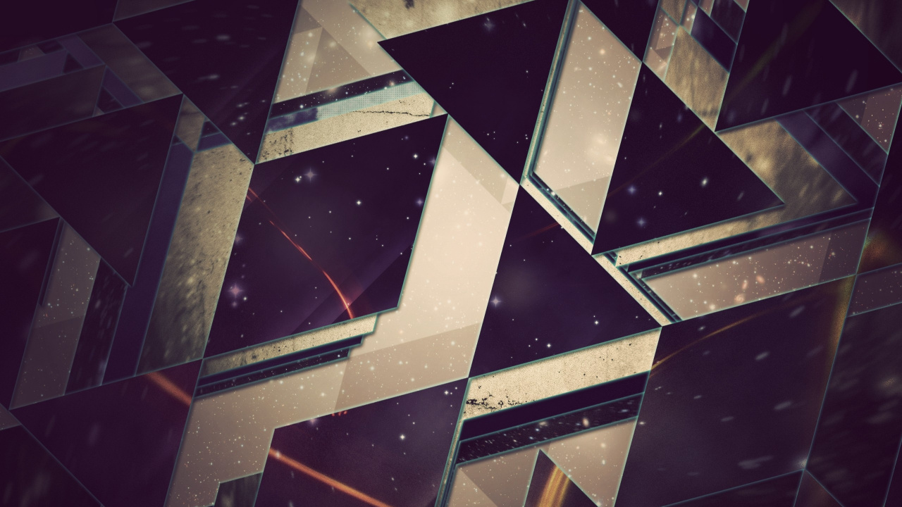 Black and Yellow Abstract Painting. Wallpaper in 1280x720 Resolution