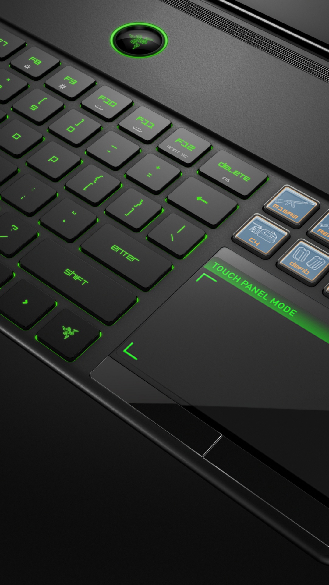 Schwarz-grauer Laptop-Computer. Wallpaper in 1080x1920 Resolution