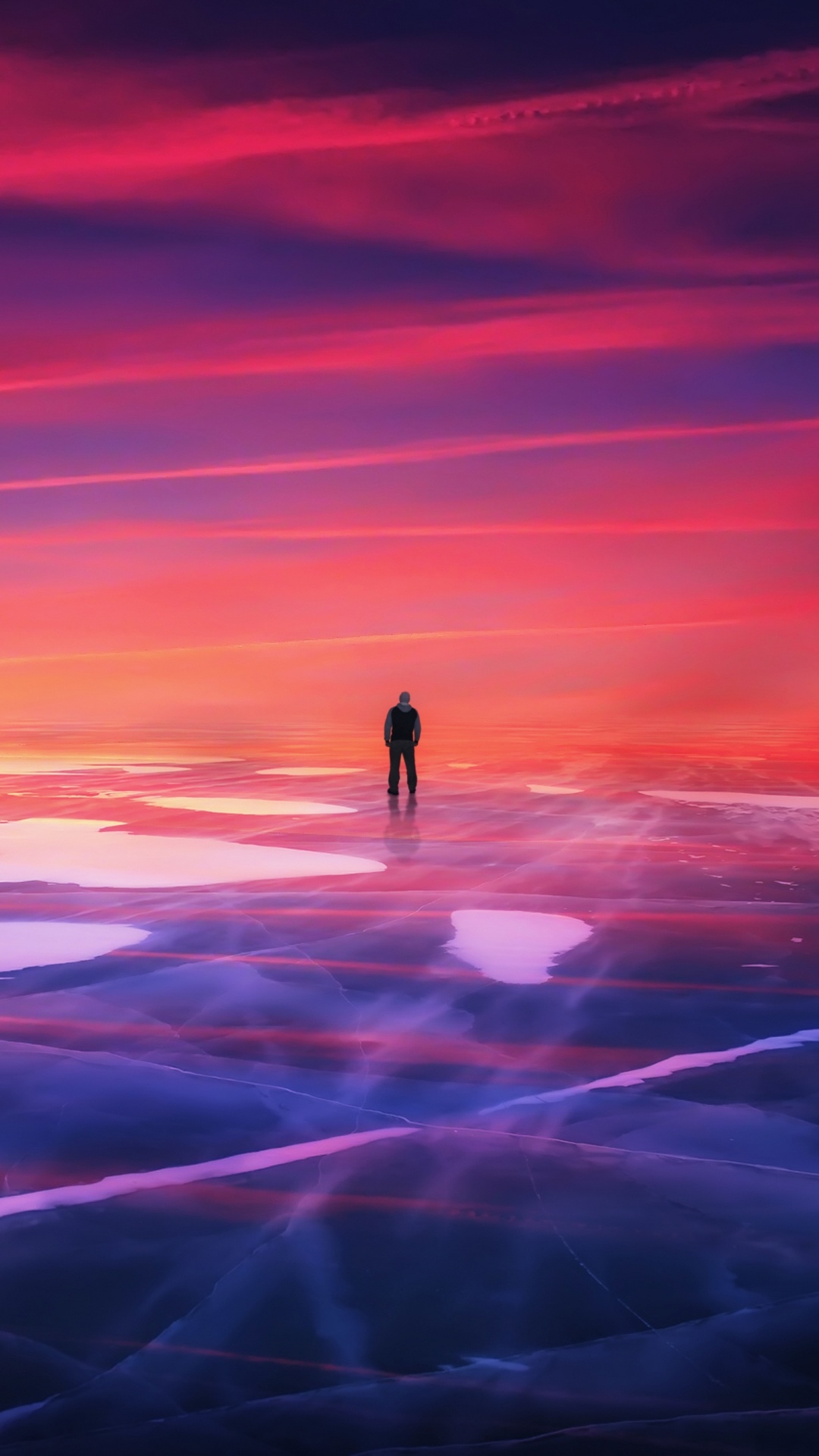 Horizon, Purple, Red, Atmosphère, Afterglow. Wallpaper in 1080x1920 Resolution