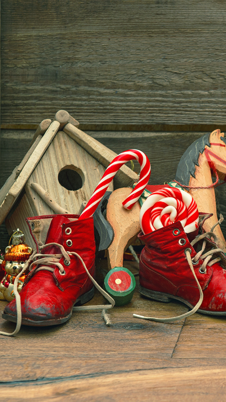 Christmas Day, Santa Claus, Christmas, Christmas Decoration, Christmas Ornament. Wallpaper in 750x1334 Resolution