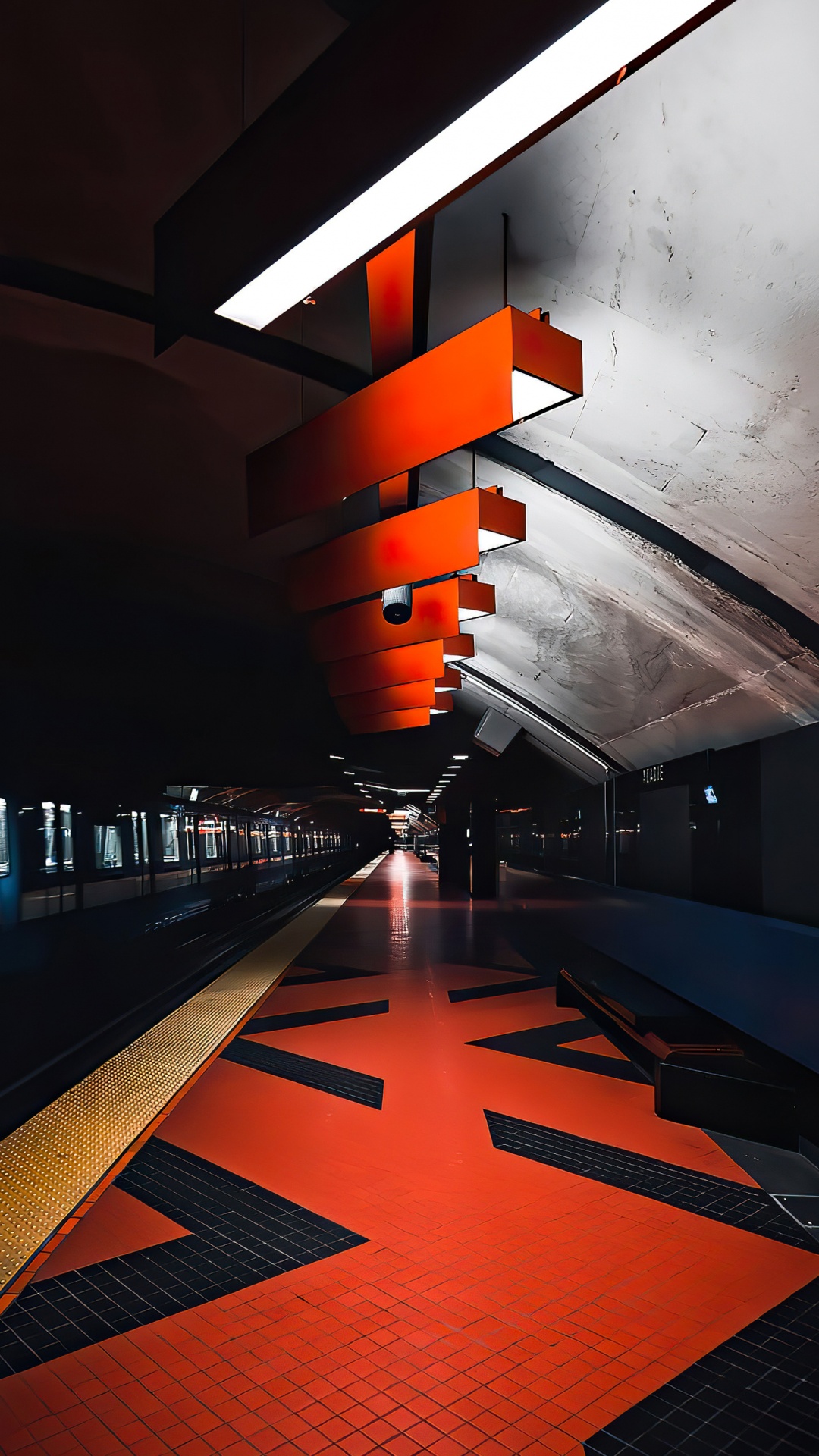 Light, Fluorescent Lamp, Architecture, Illustration, Ceiling. Wallpaper in 1080x1920 Resolution