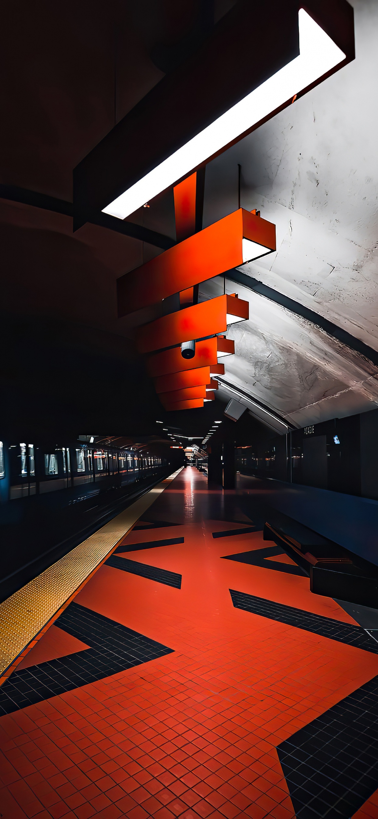 Light, Fluorescent Lamp, Architecture, Illustration, Ceiling. Wallpaper in 1242x2688 Resolution