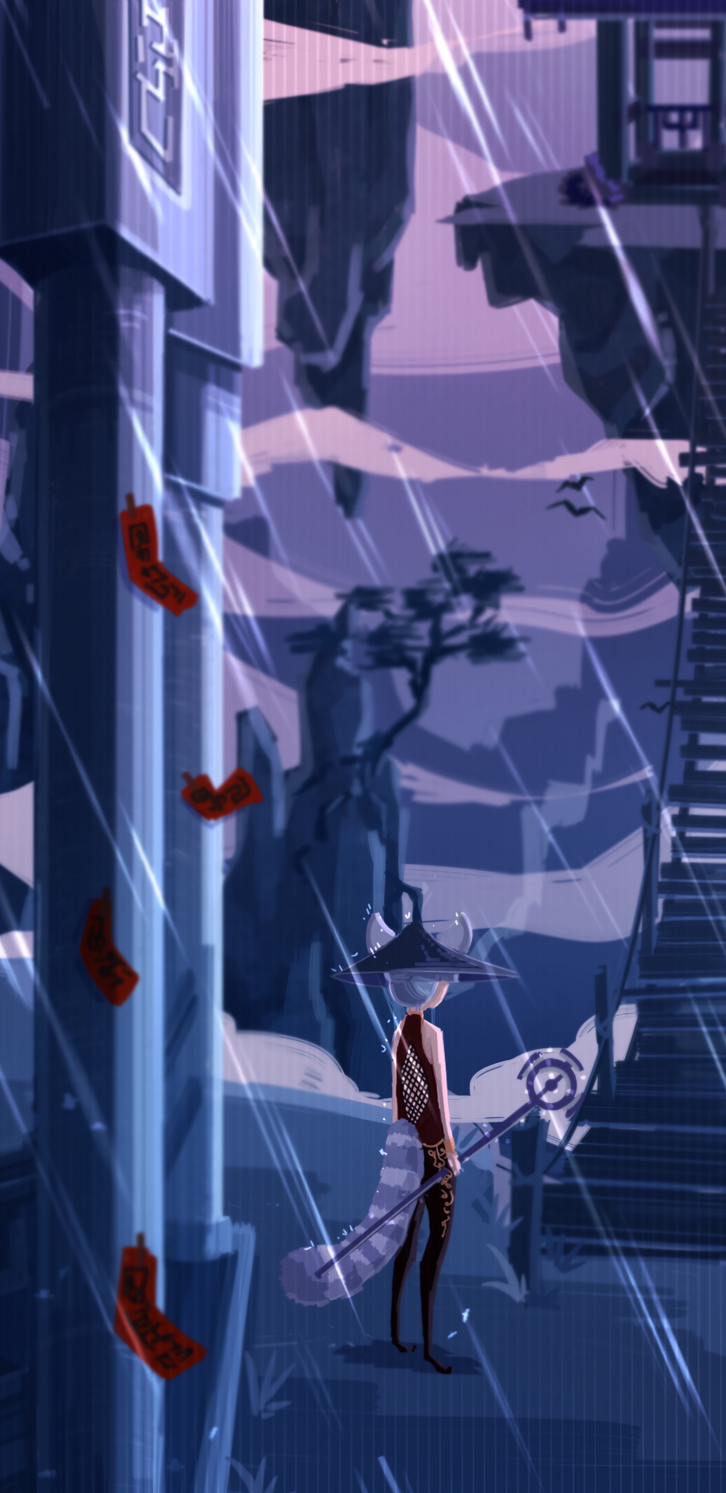 Man in White Shirt and Black Shorts Jumping on Glass Building During Daytime. Wallpaper in 1440x2960 Resolution