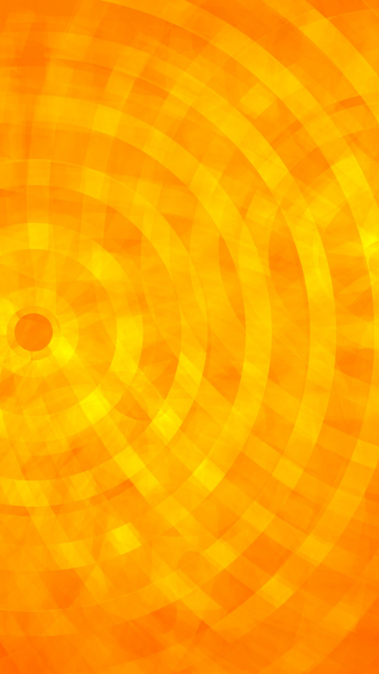 Orange Und Weiße Abstrakte Malerei. Wallpaper in 750x1334 Resolution