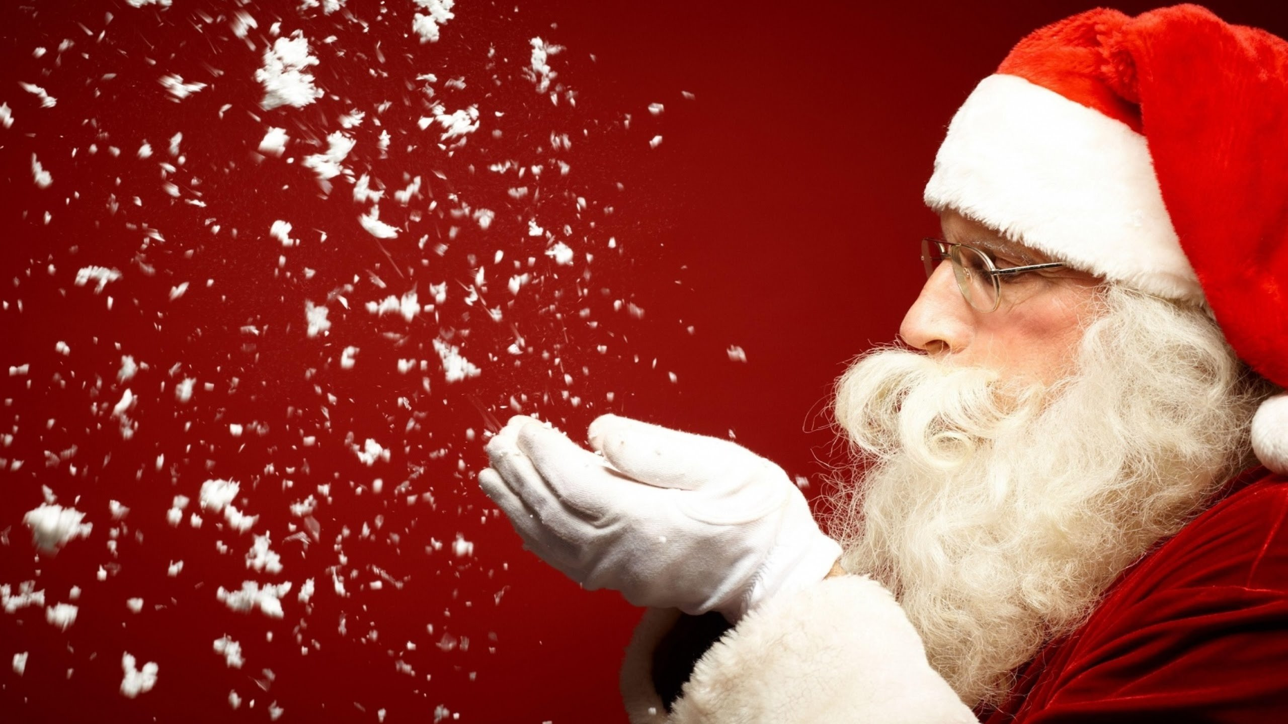 Weihnachtsmann, Weihnachten, Gesichtsbehaarung, Der Weihnachtsmann Kommt in Die Stadt, Weihnachten Musik. Wallpaper in 2560x1440 Resolution