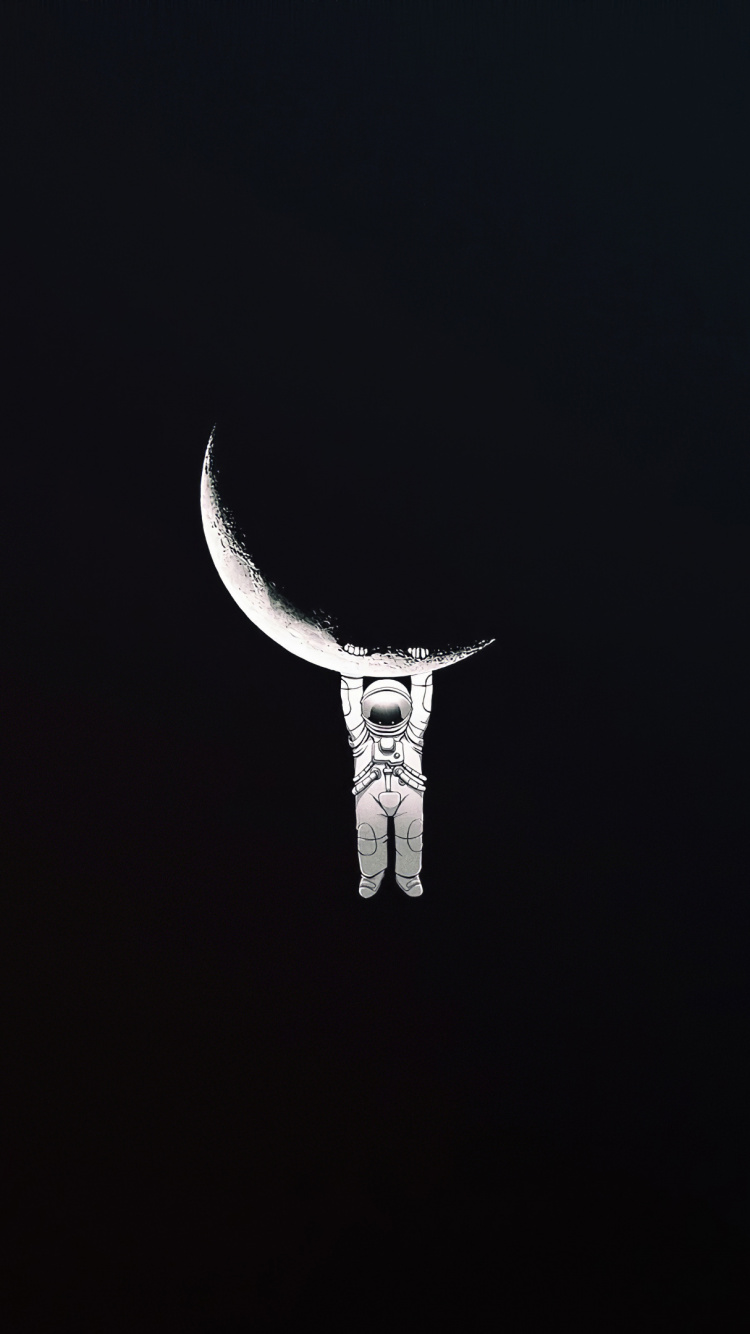 Weißer Und Schwarzer Tierschädel. Wallpaper in 750x1334 Resolution