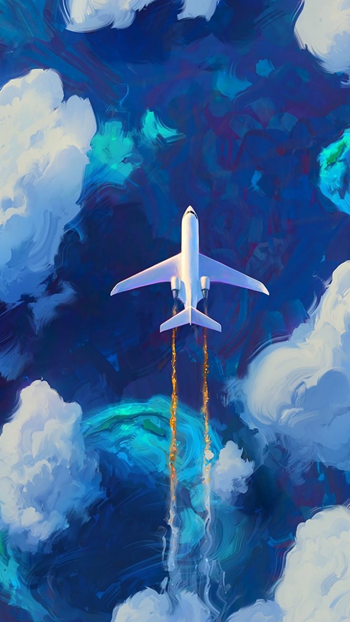 Aeroplane Art, Airplane, Flight, Aircraft, Art. Wallpaper in 720x1280 Resolution