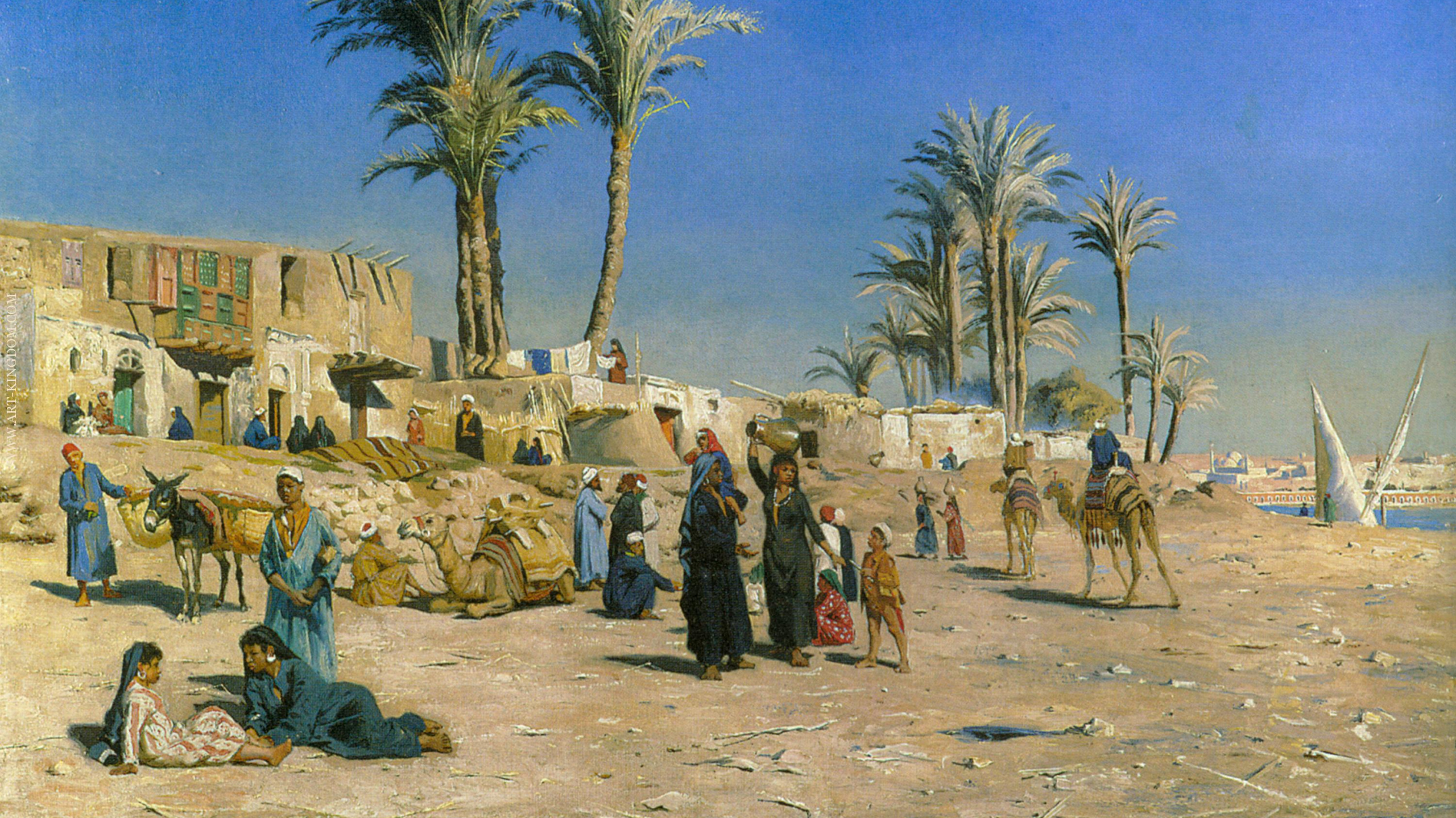 People Walking on Beach During Daytime. Wallpaper in 2560x1440 Resolution