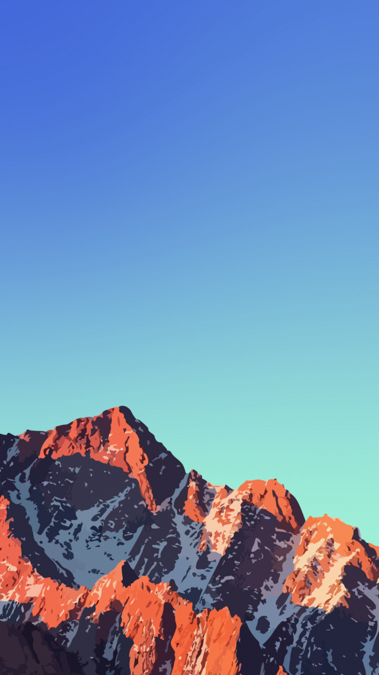Mac os Sierra, Operating System, Safari, Dock, Mountain. Wallpaper in 750x1334 Resolution