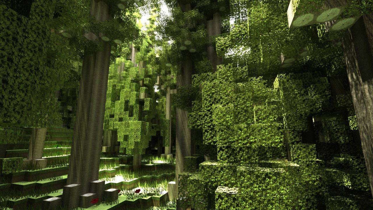 Minecraft, Végétation, Nature, Green, Paysage Naturel. Wallpaper in 1280x720 Resolution
