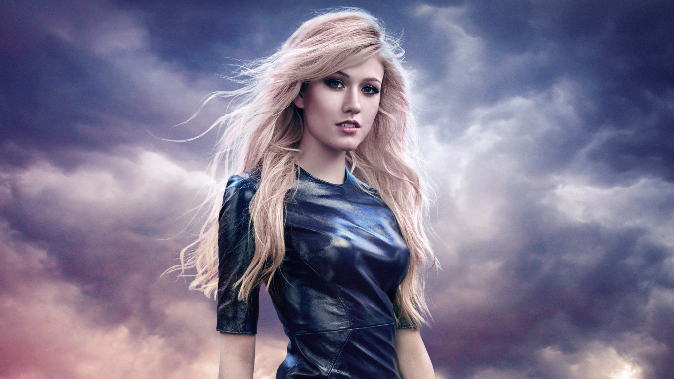 Katherine McNamara, Chasseurs D'Ombres, Clary Fray, Cheveu, Épaule. Wallpaper in 1366x768 Resolution