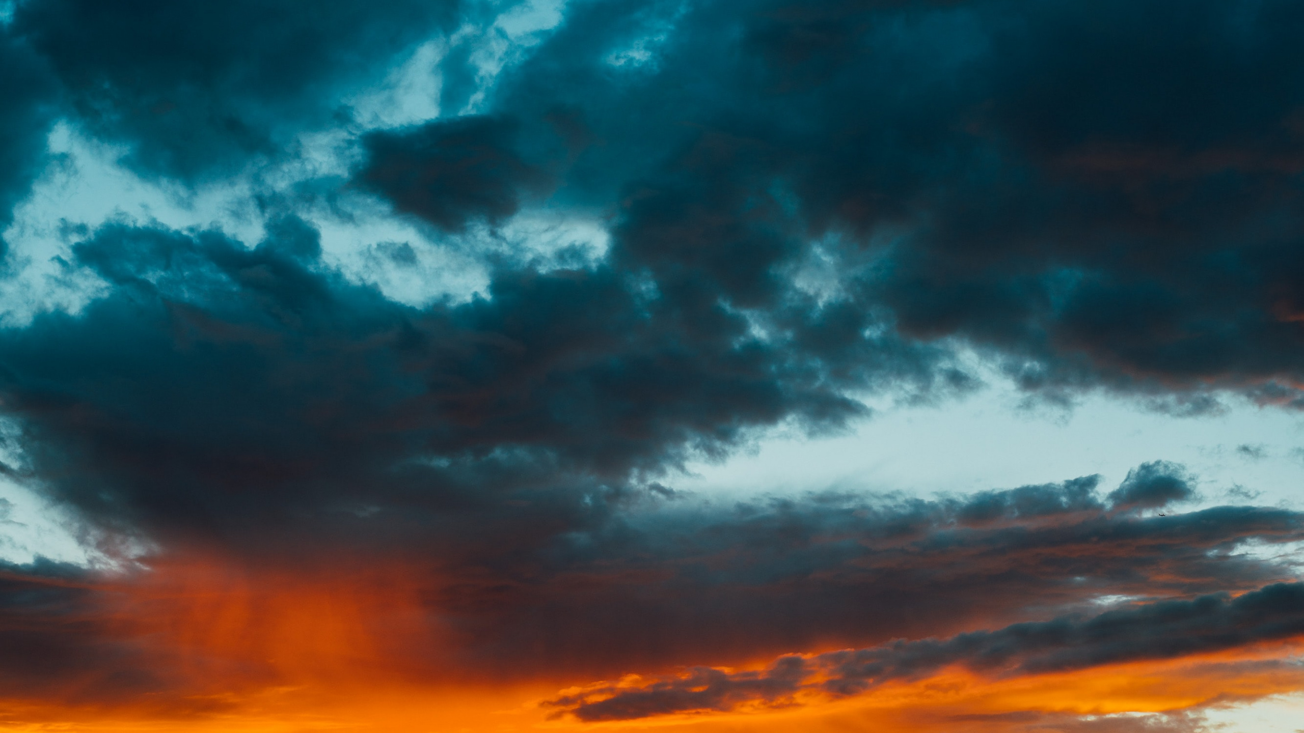 Blue, Bleu Vert, Orange, Jaune, Eau. Wallpaper in 2560x1440 Resolution