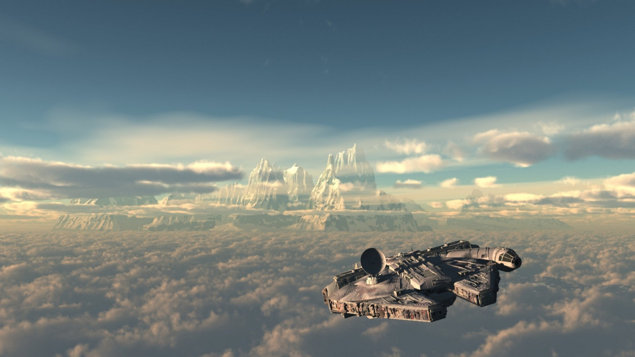 Millennium Falcon, Star Wars, Cloud, Atmosphäre, Himmel. Wallpaper in 1280x720 Resolution