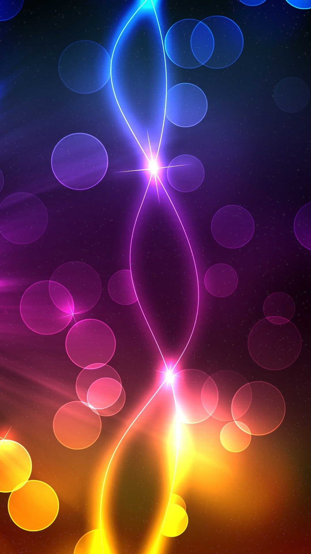 Lila Und Blaues Licht Abbildung. Wallpaper in 1080x1920 Resolution