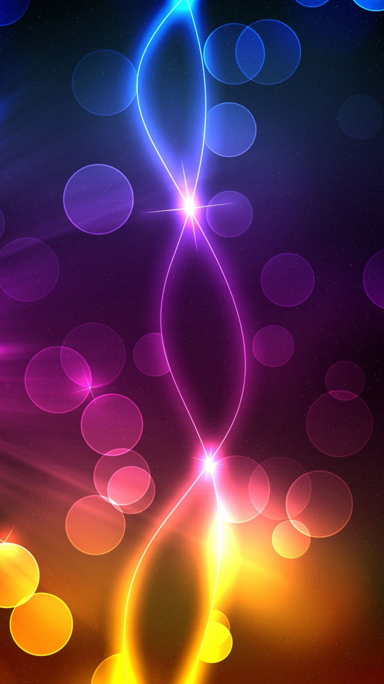 Ilustración de Luz Púrpura y Azul. Wallpaper in 750x1334 Resolution