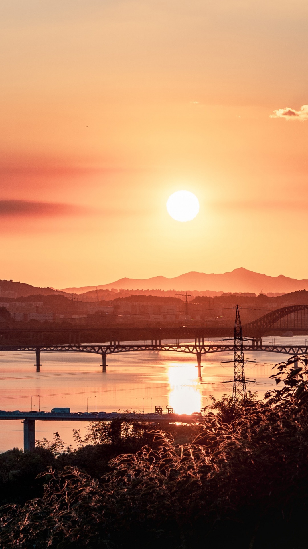 Afterglow, Eau, Horizon, Lever, Soleil. Wallpaper in 1080x1920 Resolution