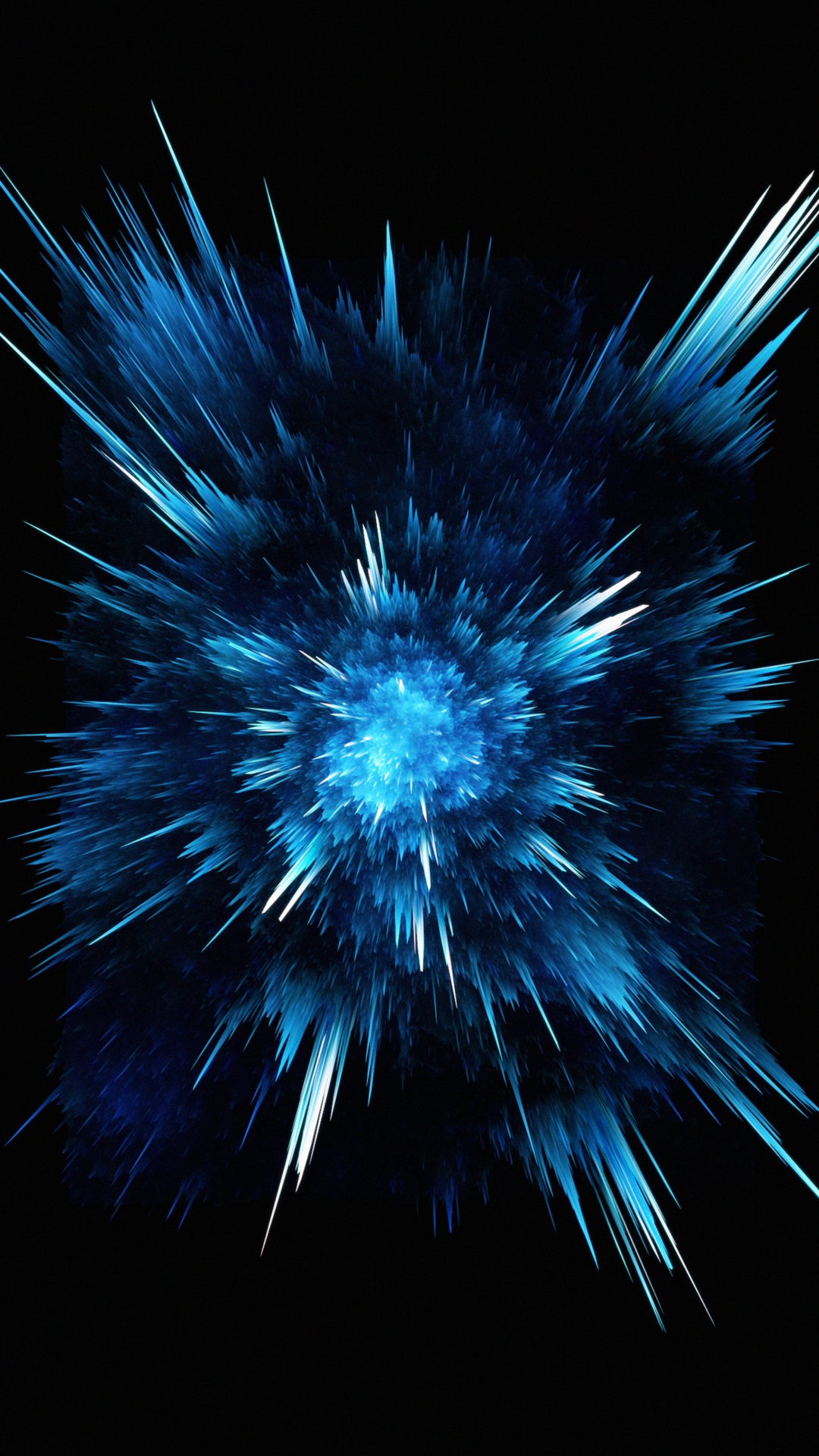 Blue and White Light on Black Background. Wallpaper in 1080x1920 Resolution