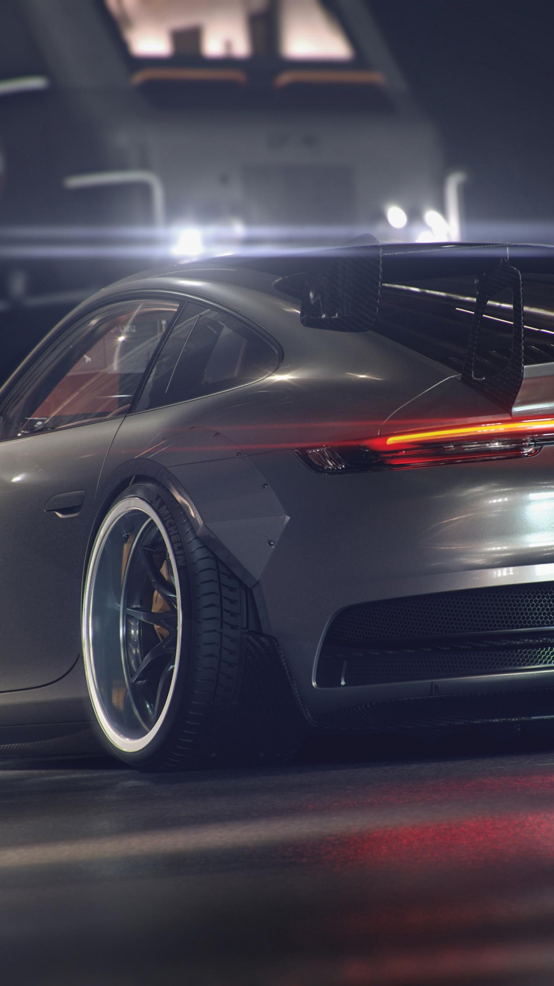 Black Porsche 911 on Road. Wallpaper in 1080x1920 Resolution