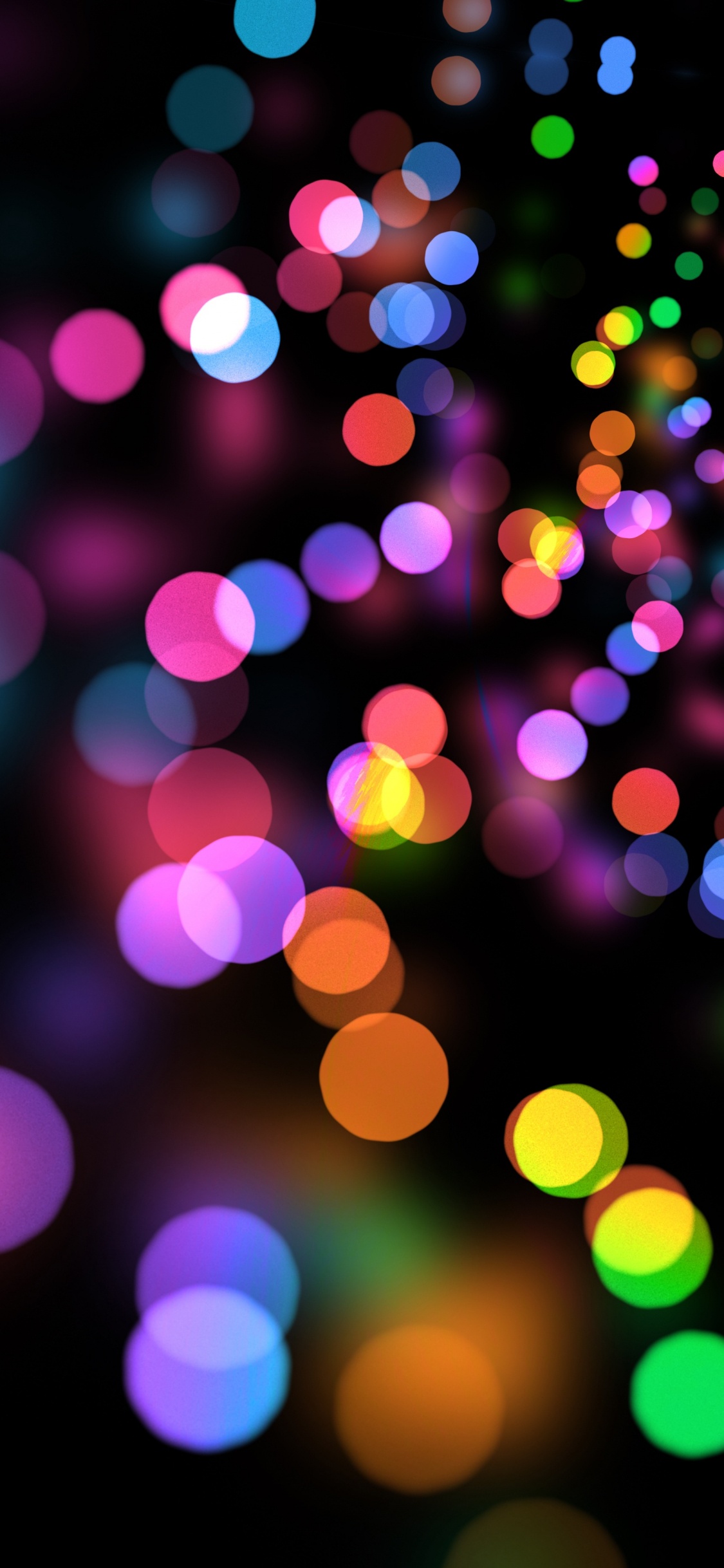 Green Pink and Blue Lights. Wallpaper in 1125x2436 Resolution