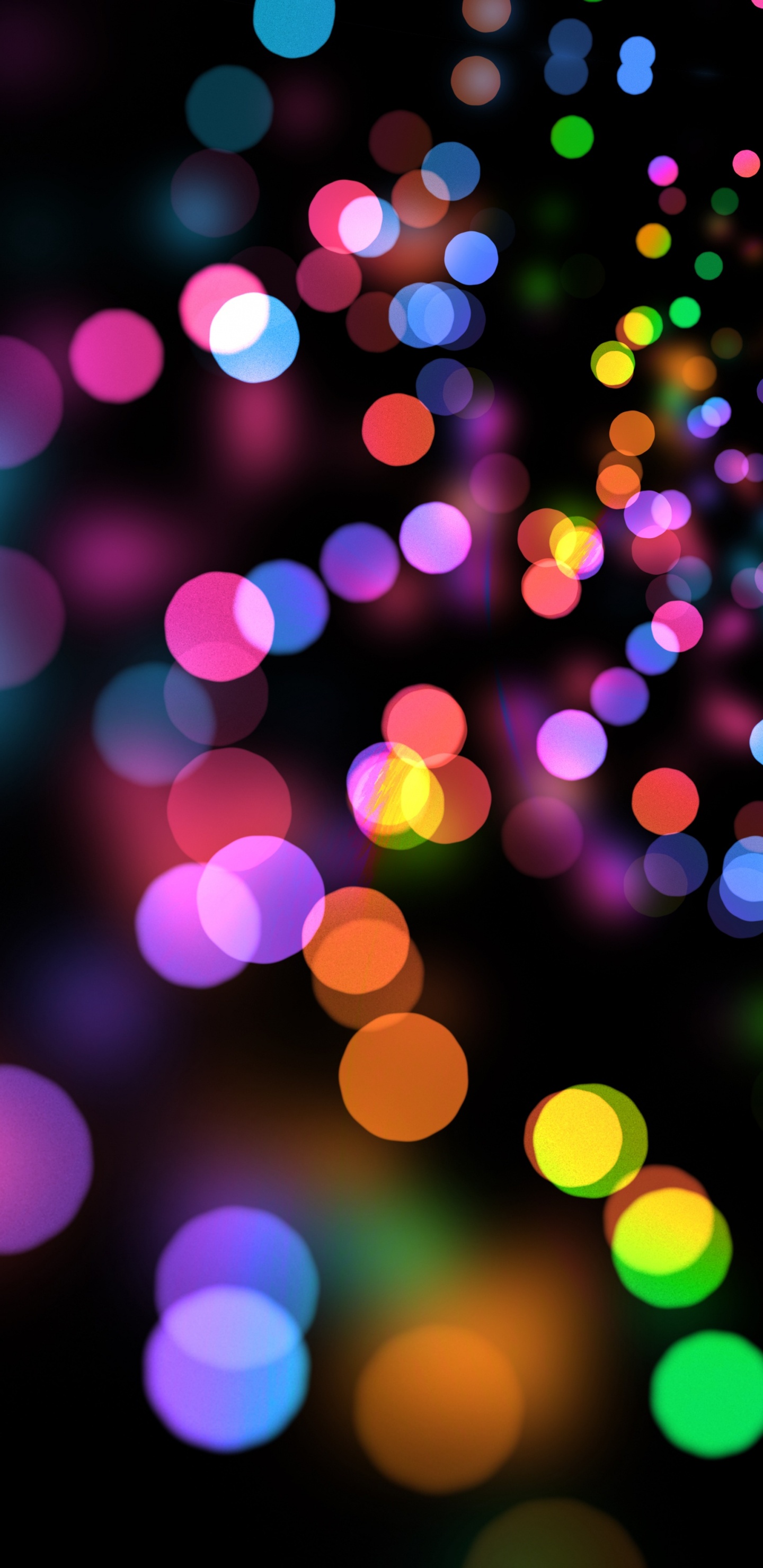 Grün Rosa Und Blaue Lichter. Wallpaper in 1440x2960 Resolution