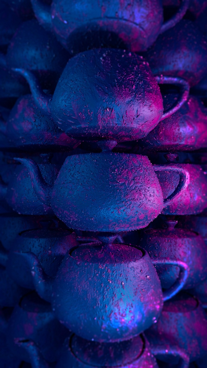 Petal, Water, Liquid, Purple, Blue. Wallpaper in 720x1280 Resolution