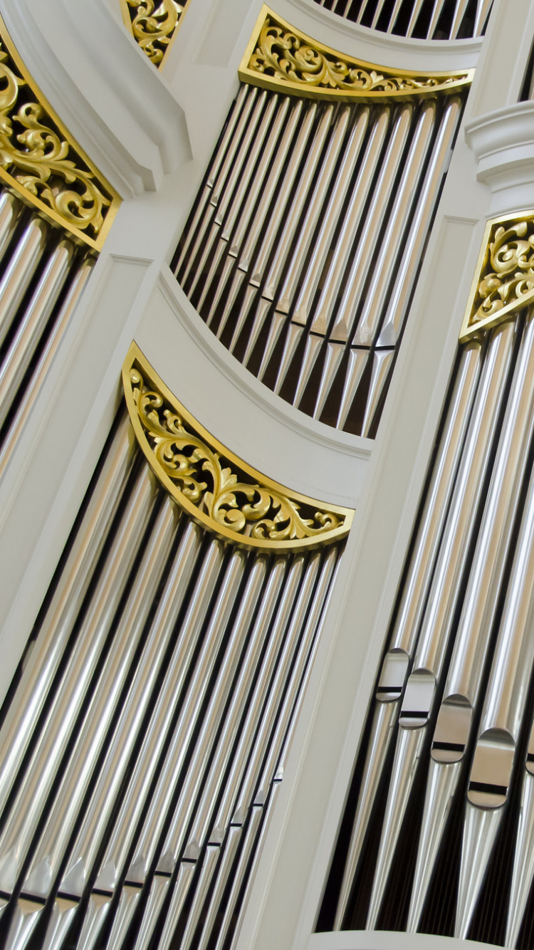 Organ, Musical Instrument, Architecture, Technology, Electronic Device. Wallpaper in 750x1334 Resolution