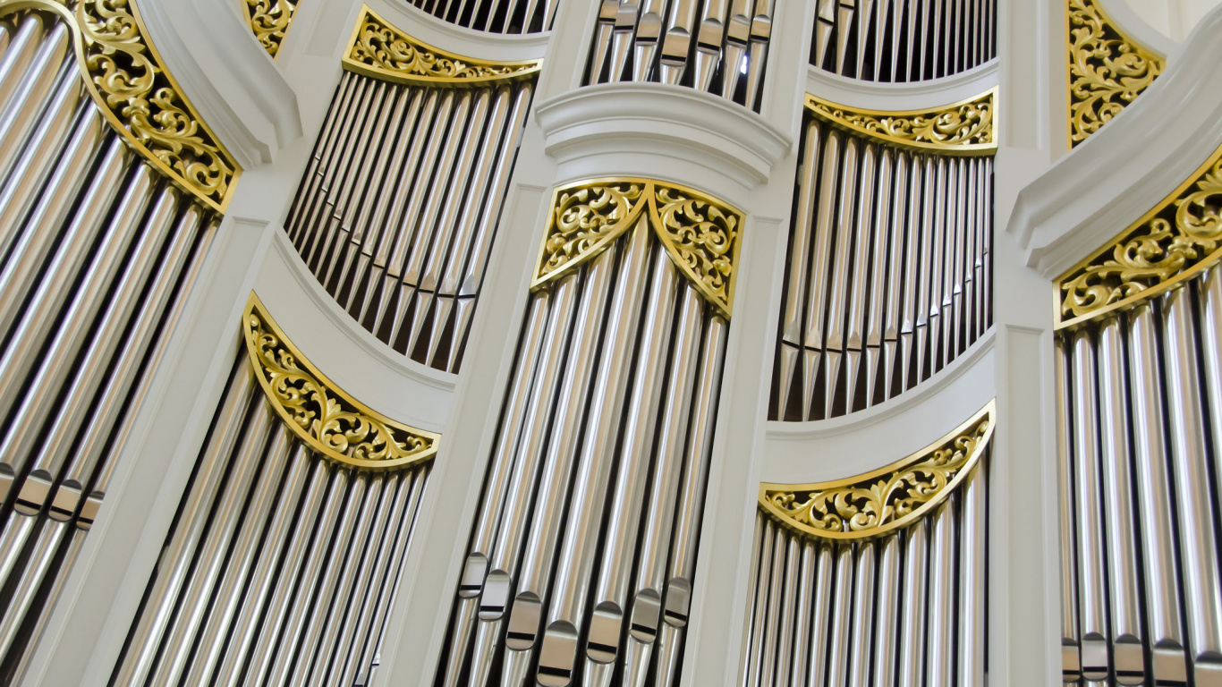 Organe, Instrument de Musique, Architecture, Technologie, Dispositif Électronique. Wallpaper in 1366x768 Resolution