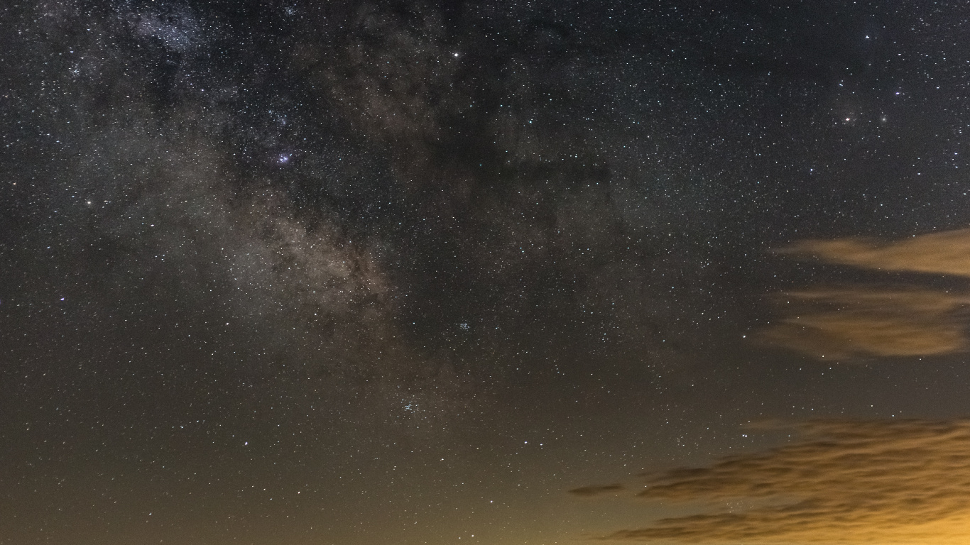 Noche Estrellada Sobre la Noche Estrellada. Wallpaper in 1366x768 Resolution