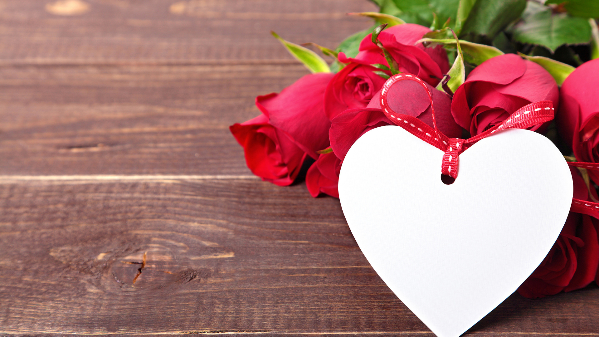 Valentines Day, Rose, Heart, Flower, Red. Wallpaper in 1920x1080 Resolution