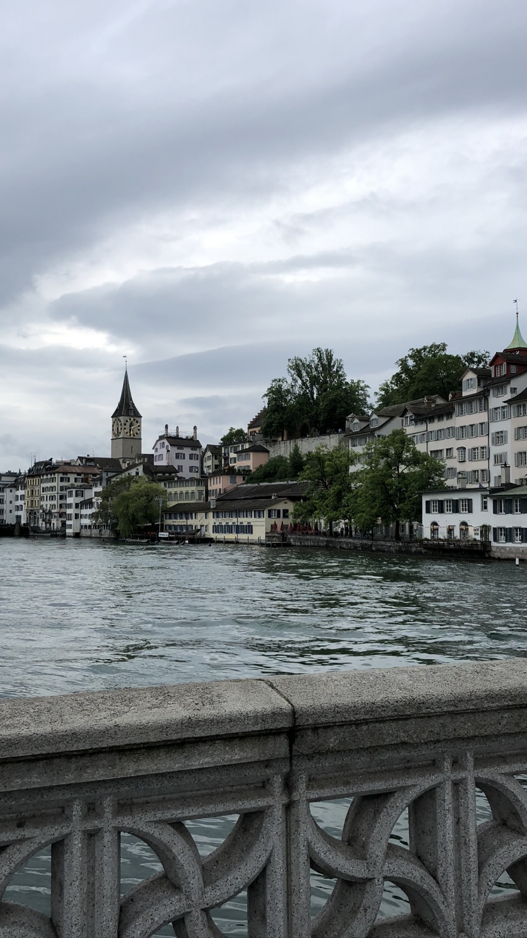 Limmat, Cloud, Waterway, Spire, Steeple. Wallpaper in 1080x1920 Resolution
