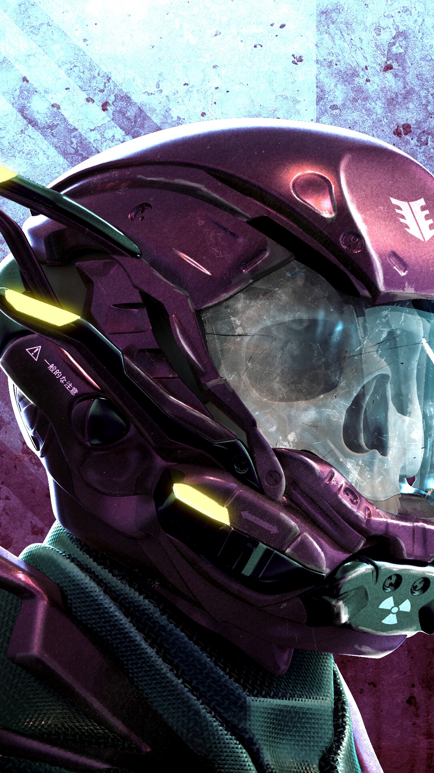 Person Mit Helm Und Schutzbrille. Wallpaper in 1440x2560 Resolution