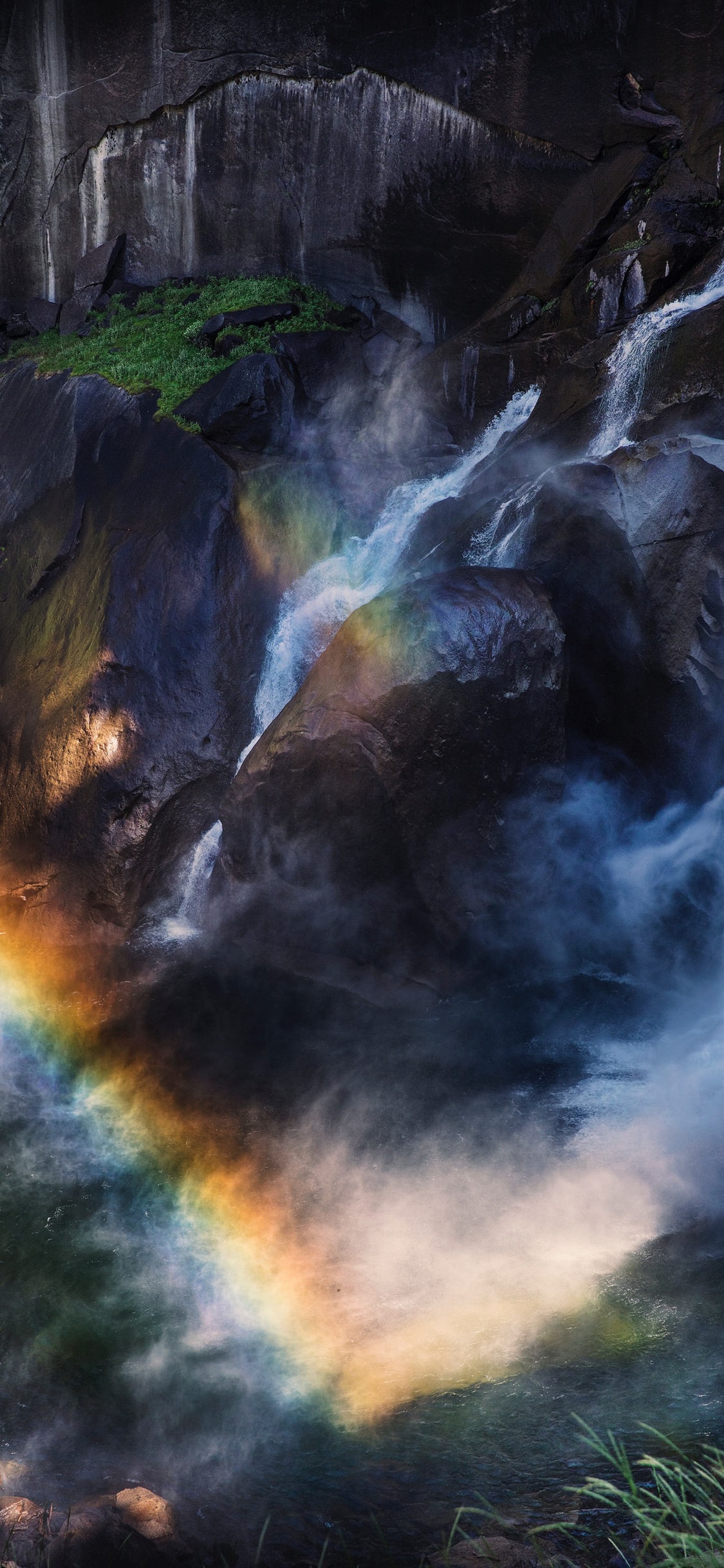 Cascade, Nature, Eau, Paysage Naturel, Cours D'eau. Wallpaper in 1125x2436 Resolution