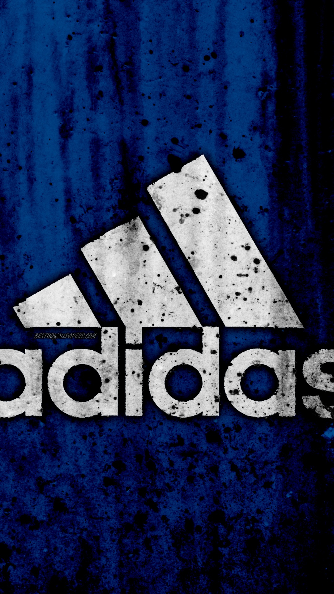 Logo, Adidas, Blue, Texte, Graphisme. Wallpaper in 1080x1920 Resolution