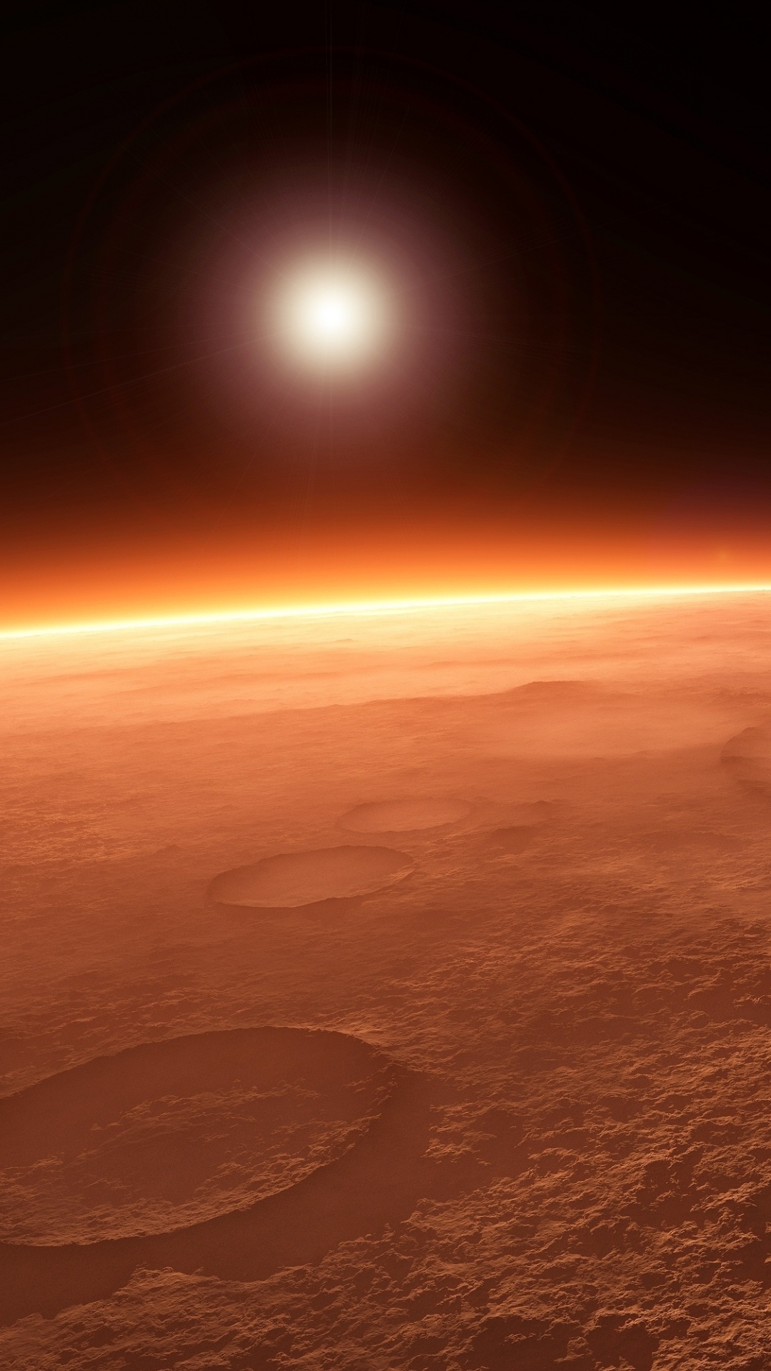 火星, 这个星球, 气氛, 外层空间, 地平线 壁纸 1080x1920 允许