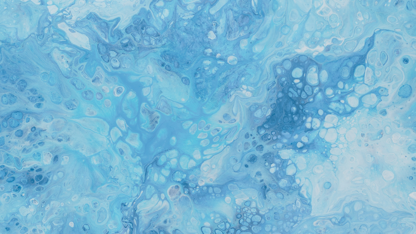 Blue and White Abstract Painting. Wallpaper in 1366x768 Resolution