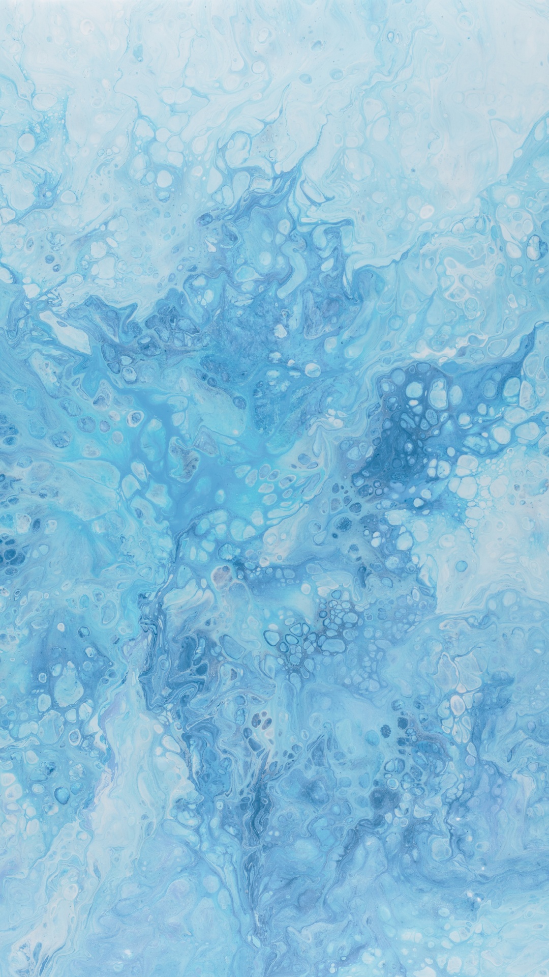 Peinture Abstraite Bleue et Blanche. Wallpaper in 1080x1920 Resolution