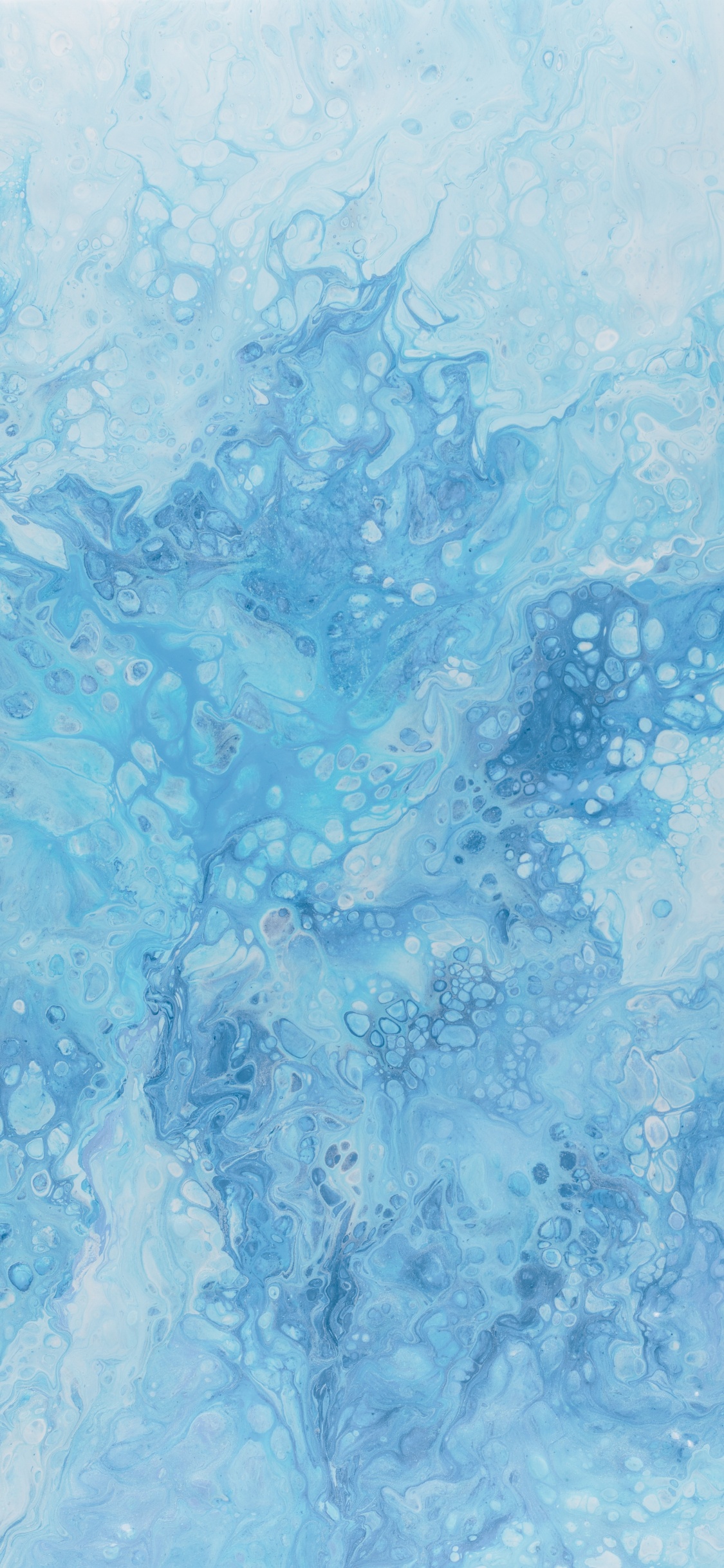 Peinture Abstraite Bleue et Blanche. Wallpaper in 1125x2436 Resolution