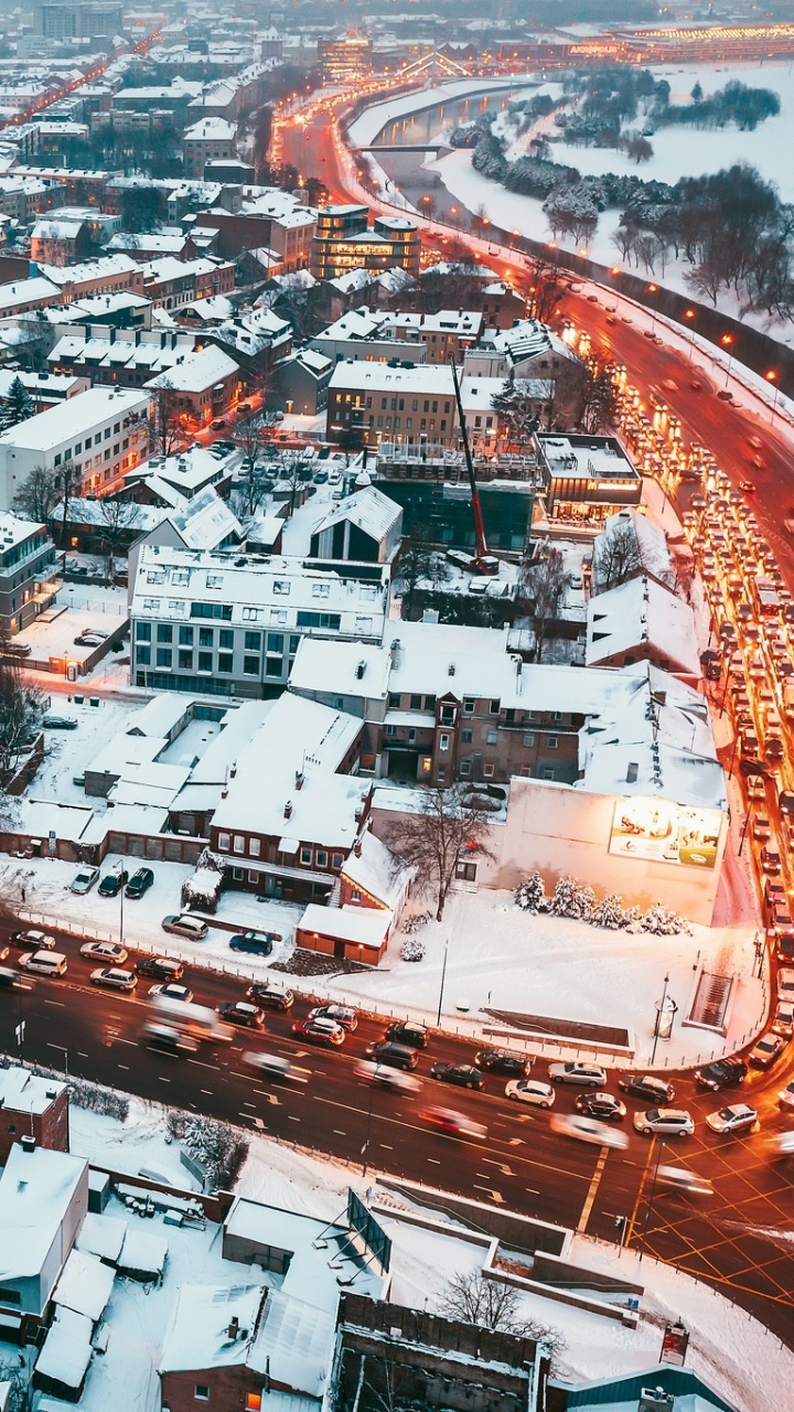 Aerial View of City Buildings During Daytime. Wallpaper in 720x1280 Resolution