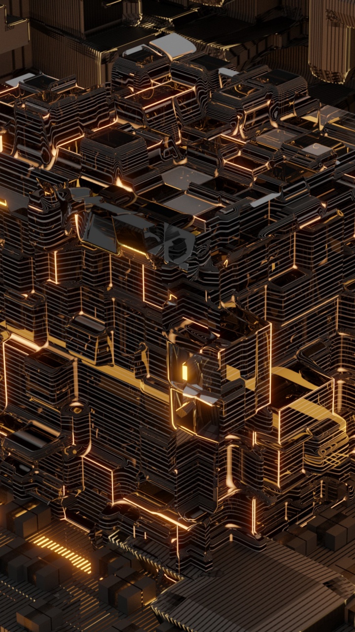 High Rise Buildings During Night Time. Wallpaper in 720x1280 Resolution