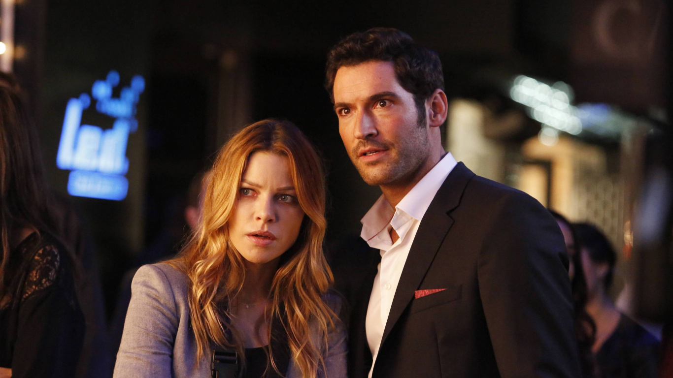 Man in Black Suit Jacket Beside Woman in Gray Blazer. Wallpaper in 1366x768 Resolution