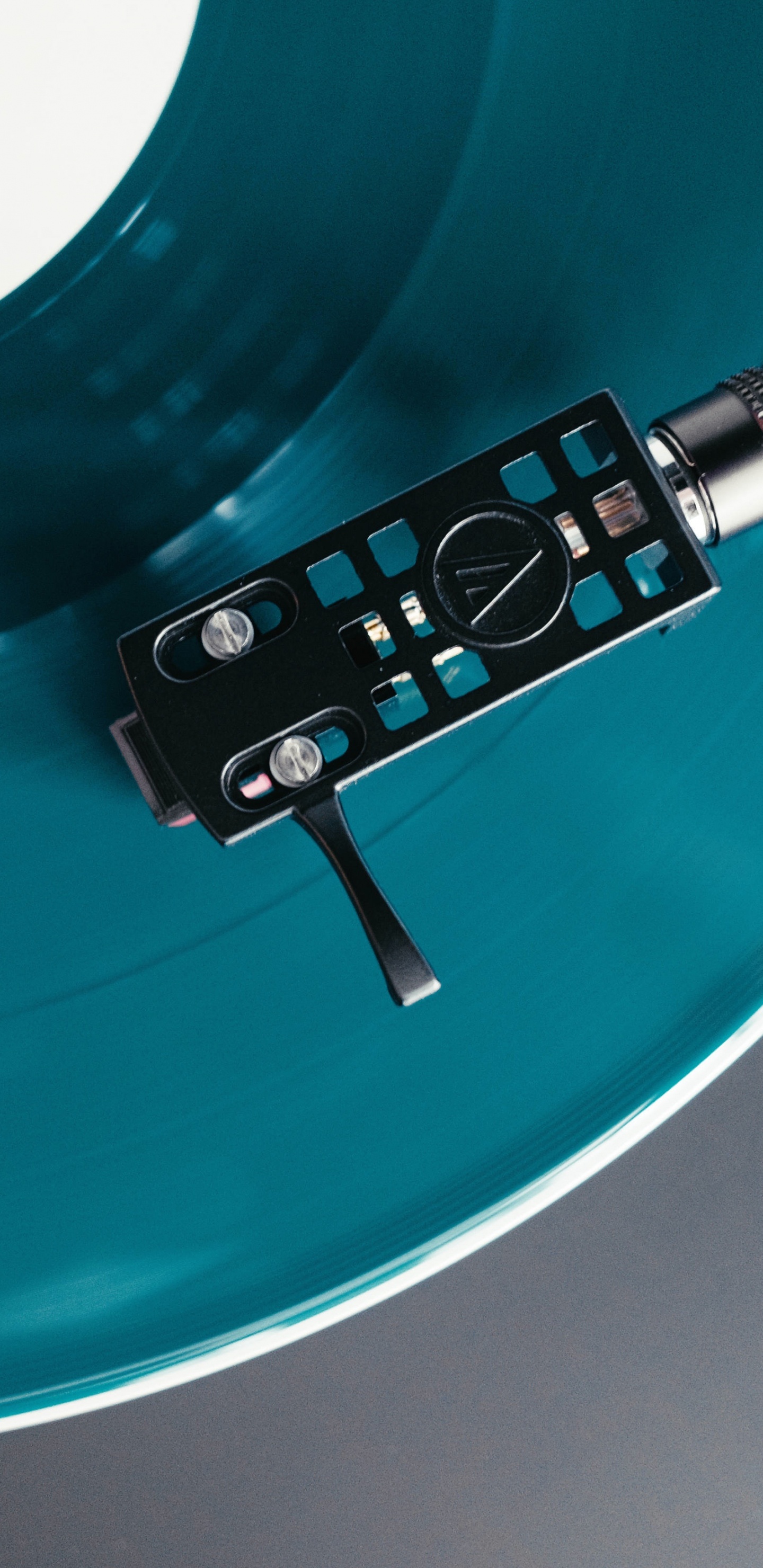 Schallplatte, Plattenspieler, Phonograph, Gramophone Record, Türkis. Wallpaper in 1440x2960 Resolution