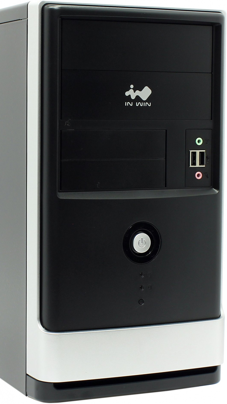 Schwarz-grauer Computerturm. Wallpaper in 750x1334 Resolution