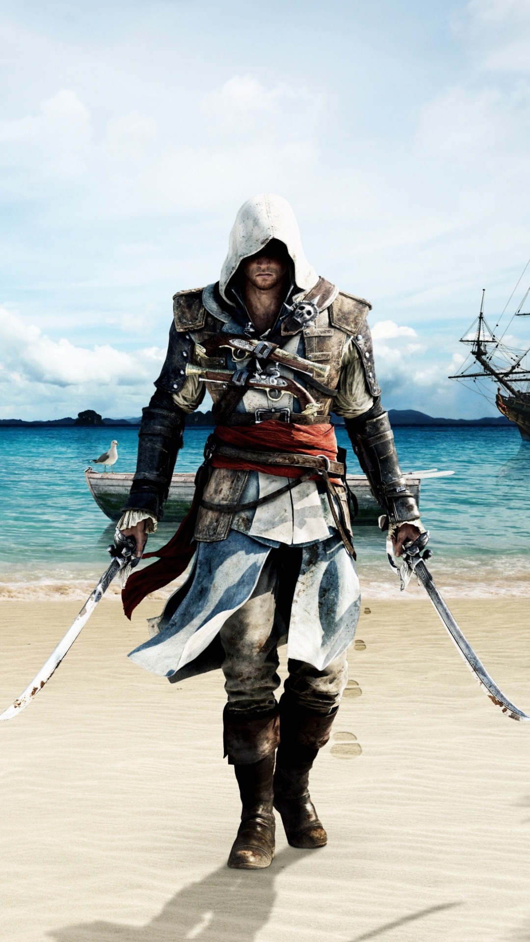 Tourismus, Meer, Urlaub, Reise, Assassins Creed III. Wallpaper in 1080x1920 Resolution