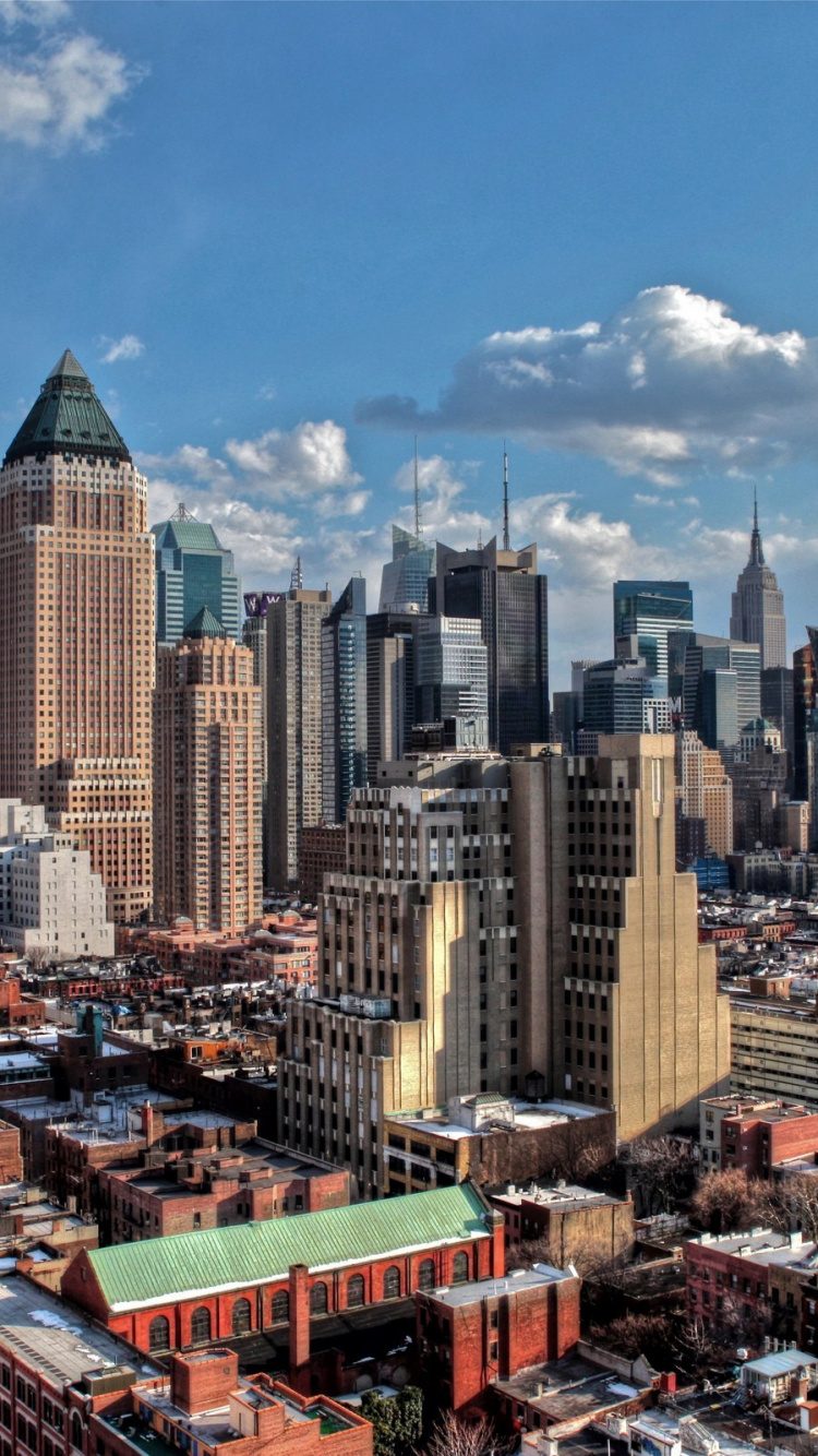 City Buildings Under Blue Sky During Daytime. Wallpaper in 750x1334 Resolution