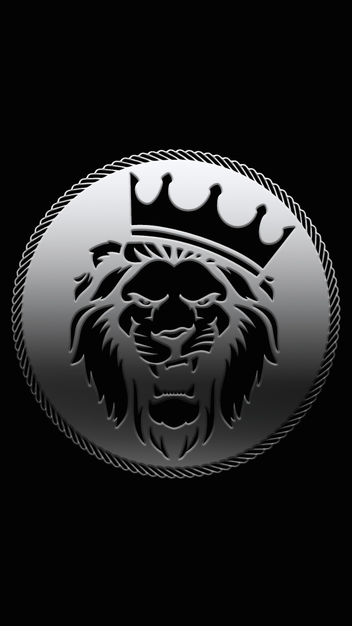 en Blanco y Negro, Logotipo, Quijada, Arte, Circulo. Wallpaper in 720x1280 Resolution