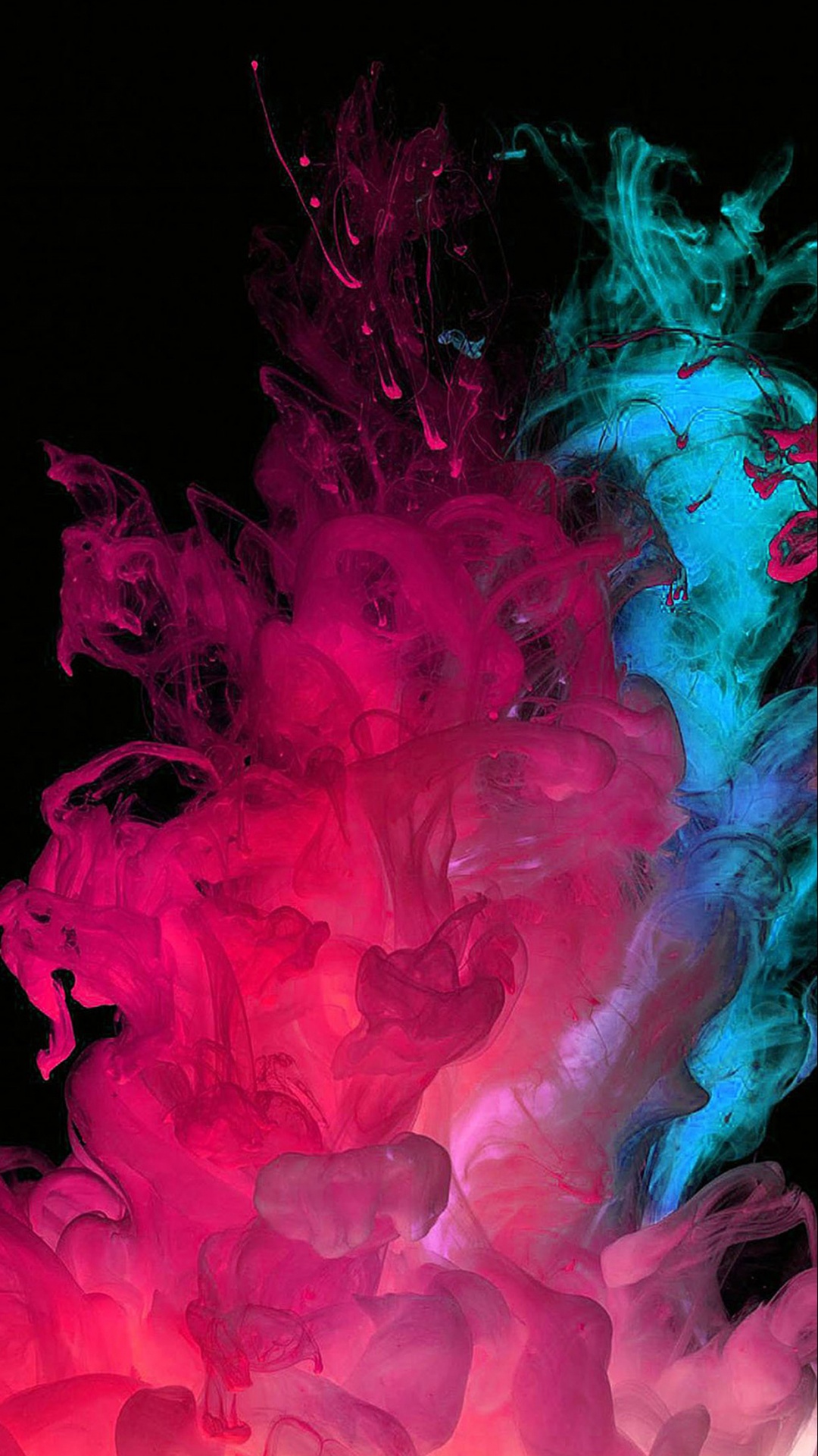 Abbildung Des Rosa Und Weißen Rauchs. Wallpaper in 1080x1920 Resolution