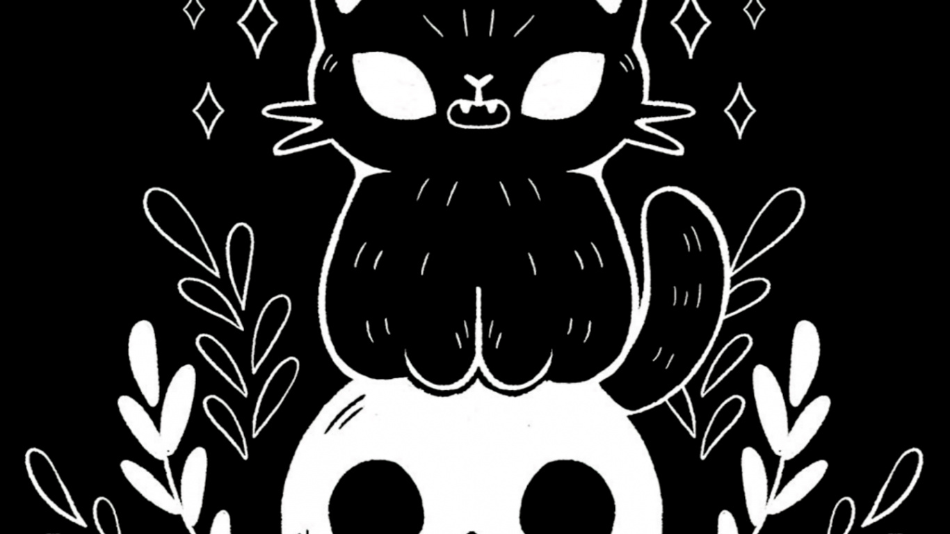 T-shirt, Zeichnung, Kunst, Design, Katze. Wallpaper in 1366x768 Resolution