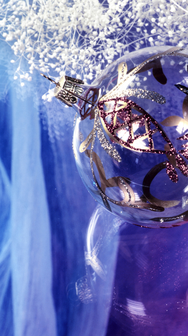 Le Jour De Noël, Eau, Blue, Purple, Violette. Wallpaper in 750x1334 Resolution