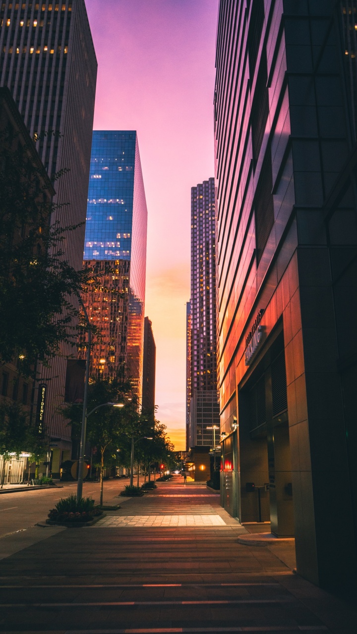 Building, Skyscraper, Infrastructure, Plant, Dusk. Wallpaper in 720x1280 Resolution
